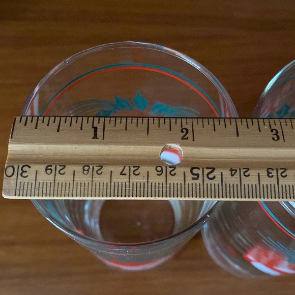 VTG Christmas Holly Berry Bells Glasses Set/3 - Picture 10 of 10